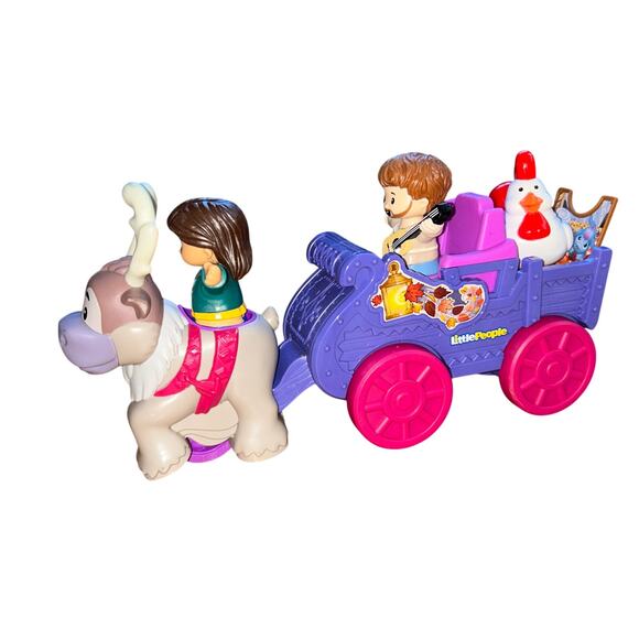 Fisher-Price Disney Frozen Kristoff's Sleigh w/ Little People figures - Picture 7 of 8